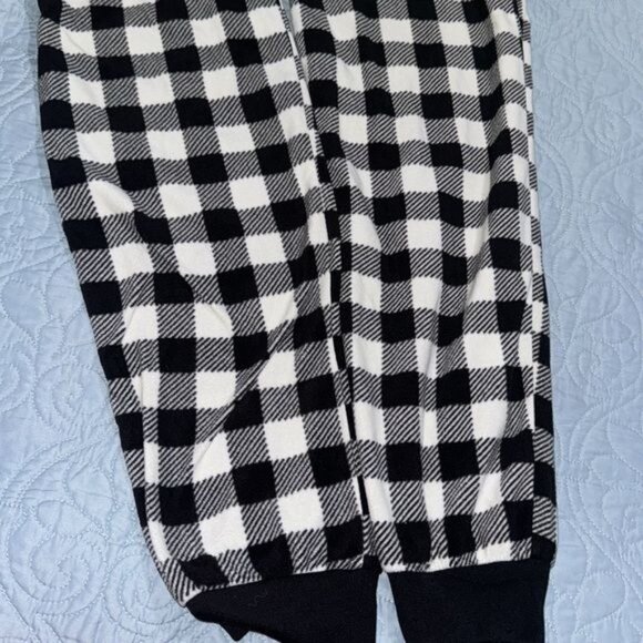 The Childrens Place Kids Buffalo Plaid Hooded Onesie Pajama XXL - Picture 5 of 8